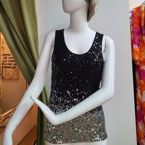 Belldini Sequin Embellished Tank Top